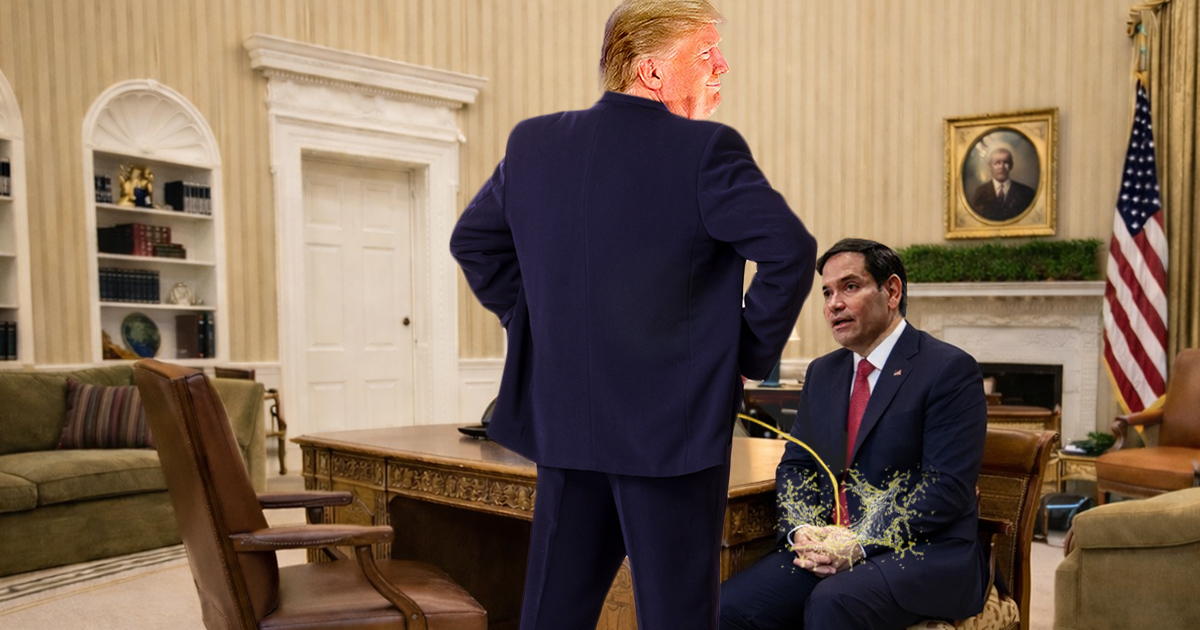 Troubling Mental Decline: Trump Just Mistook Marco Rubio For A Urinal During A White House Meeting