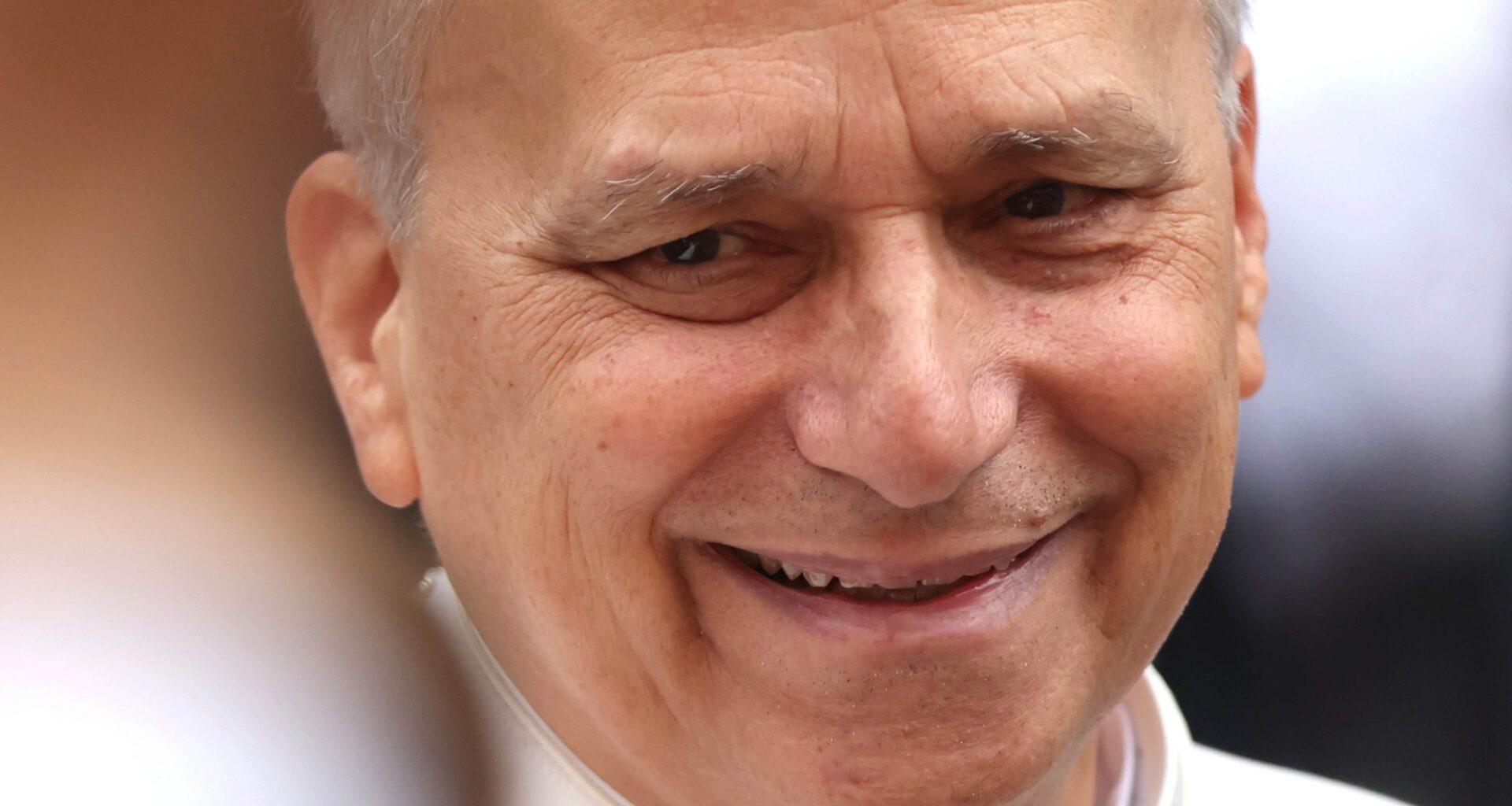 Pope Leo XIV greets the faithful in Piazza della Libertà in August 2025.