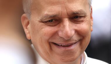 Pope Leo XIV greets the faithful in Piazza della Libertà in August 2025.