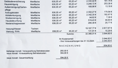 How realistic (or unrealistic) is this invoice for 2024? What I wonder is that for 2023, I also paid the exact same amount of Nachzahlung - 604.6€ (I noticed it in my bank statement), but unfortunately, I can't find the letter.