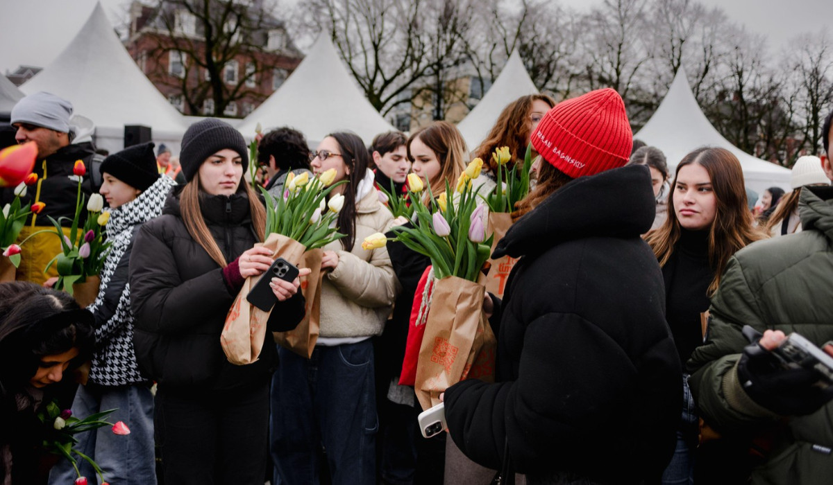 Covor de petale la Amsterdam. Peste 200.000 de lalele, expuse de Ziua internaţională a lalelei