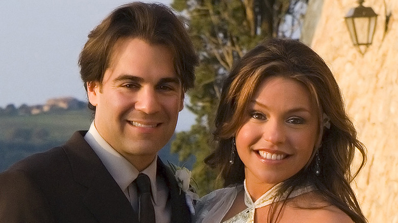 John M. Cusimano and Rachael Ray in wedding attire