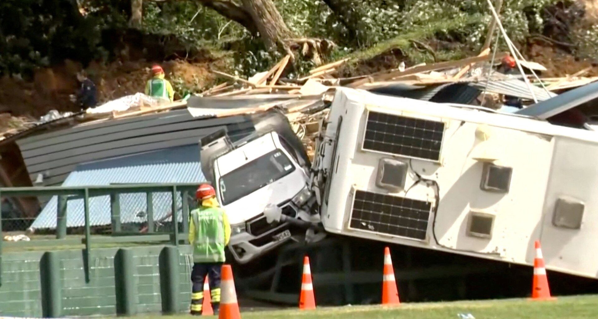 Six missing after landslide hits New Zealand campsite | Climate News