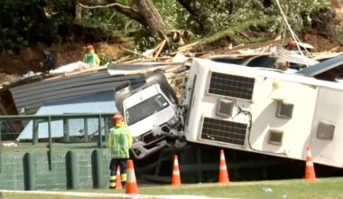 Six missing after landslide hits New Zealand campsite | Climate News