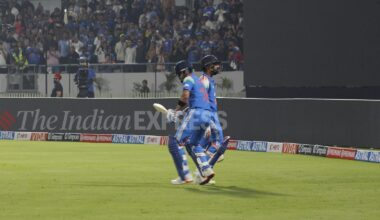 While it didn't quite come together for Rohit Sharma, Virat Kohli put on a show (Express Photo by Bhupendra Rana)