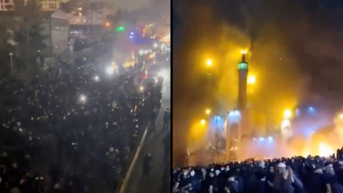 Iran protesters torch courthouse as regime claims 'calm in the streets'