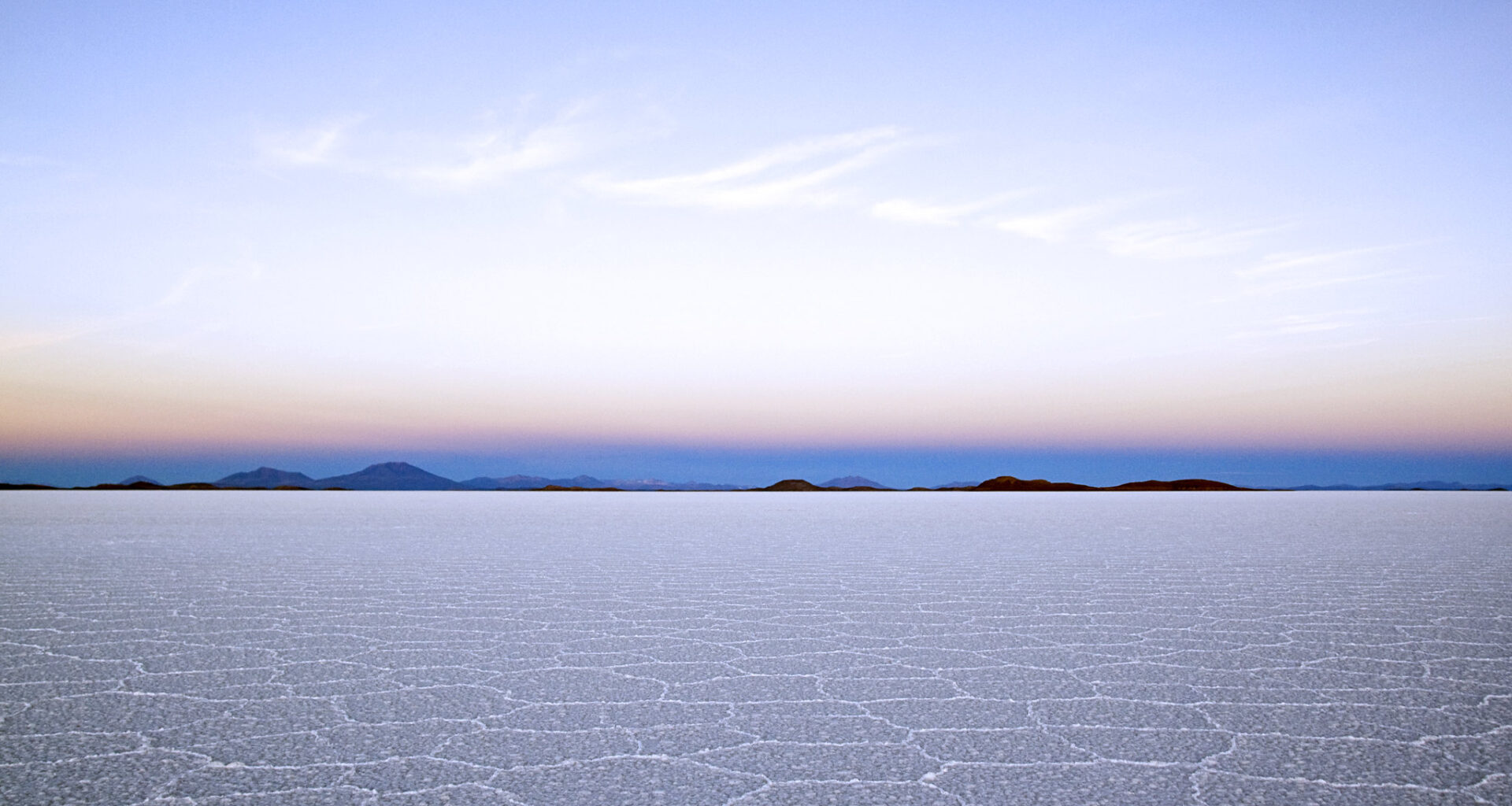 Lithium field in Bolivia, Latin America