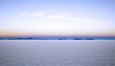 Lithium field in Bolivia, Latin America