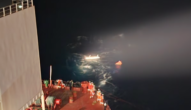 Rower in 3,000-mile race rescued in the dark of night hours after capsizing in the Atlantic