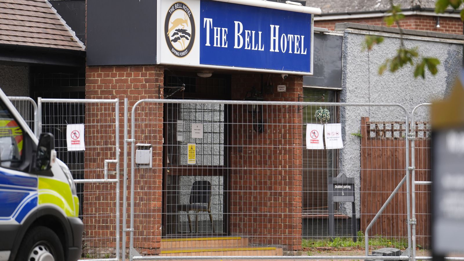 Asylum hotels came to national attention after protests in Epping last year. File pic: PA