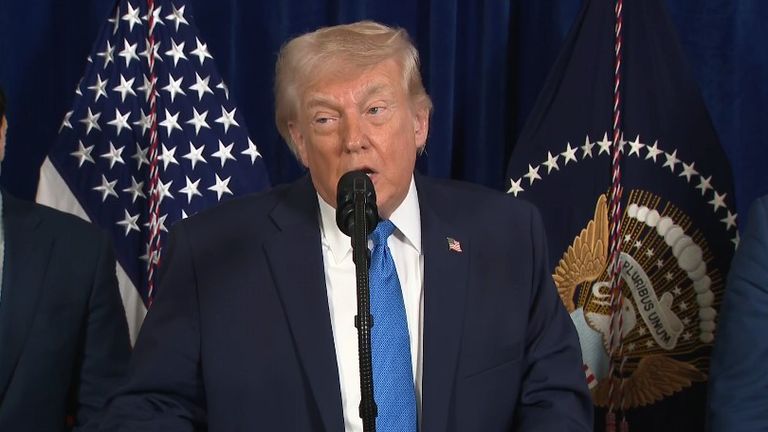 Trump said Maduro will stand trial for drug and weapons charges.