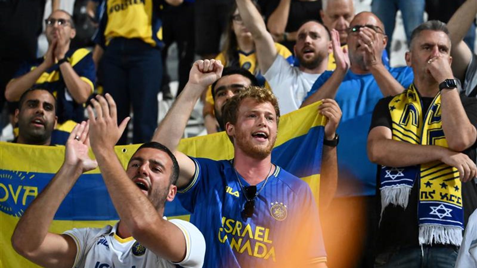 Maccabi Tel Aviv fans. File Pic: AP