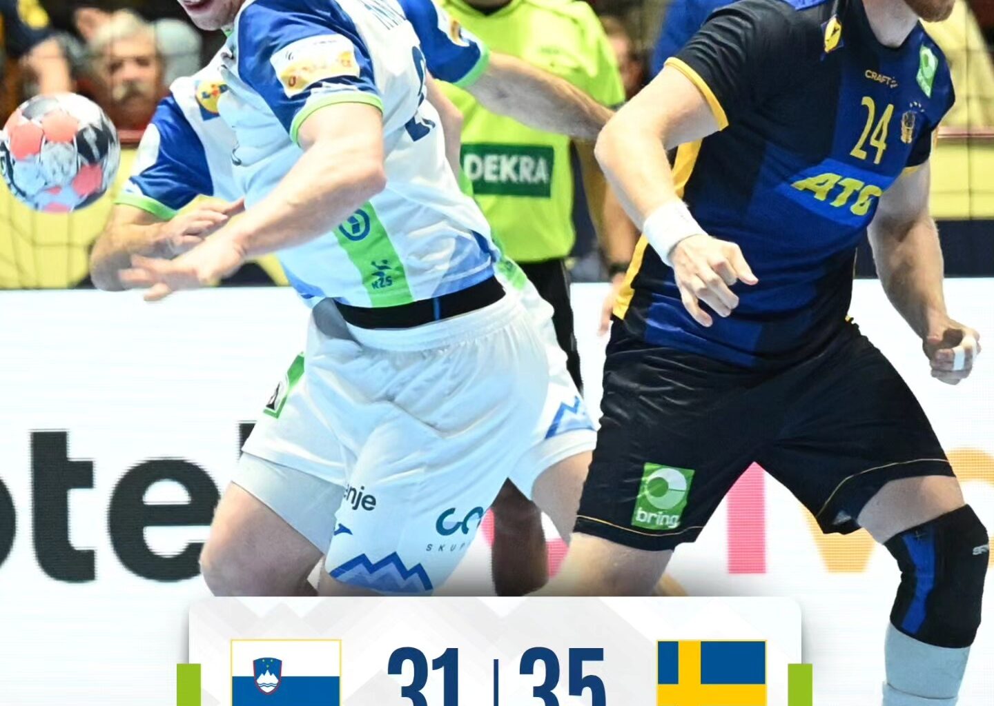 Švedi na koncu boljši, Slovenija navdušila