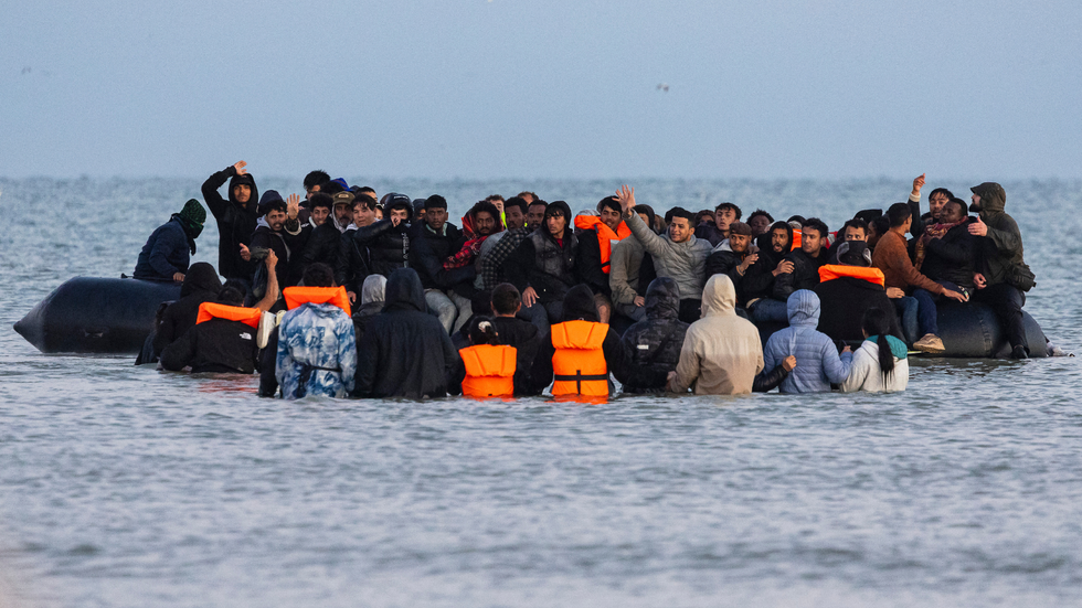 Small boat migrants in the Channel