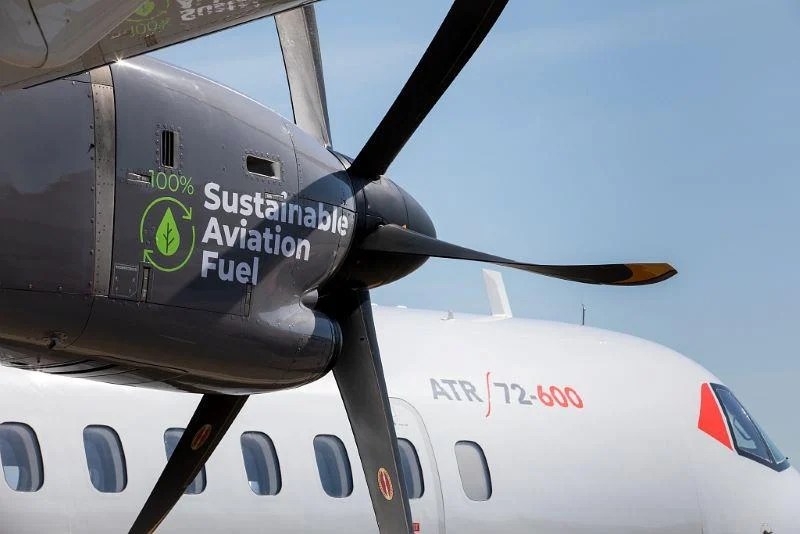 Sustainable Aviation Fuel with ATR aircraft