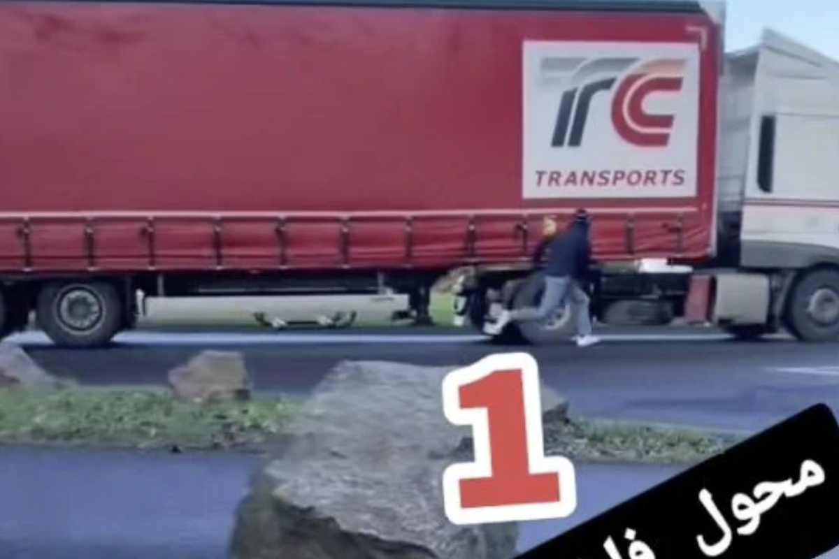 TikTok video on how to smuggle into Britain