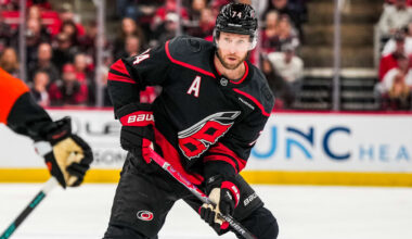 NHL Status Report: Slavin to return from upper-body injury for Hurricanes against Kraken