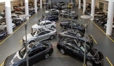 New cars displayed at an indoor dealership in Istanbul, Türkiye, December 19, 2024. (Adobe Stock Photo)