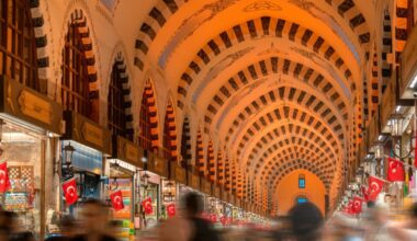 Shoppers pass through the historic Egyptian Bazaar in Istanbul, Türkiye, accessed on July 1, 2025. (Adobe Stock Photo)