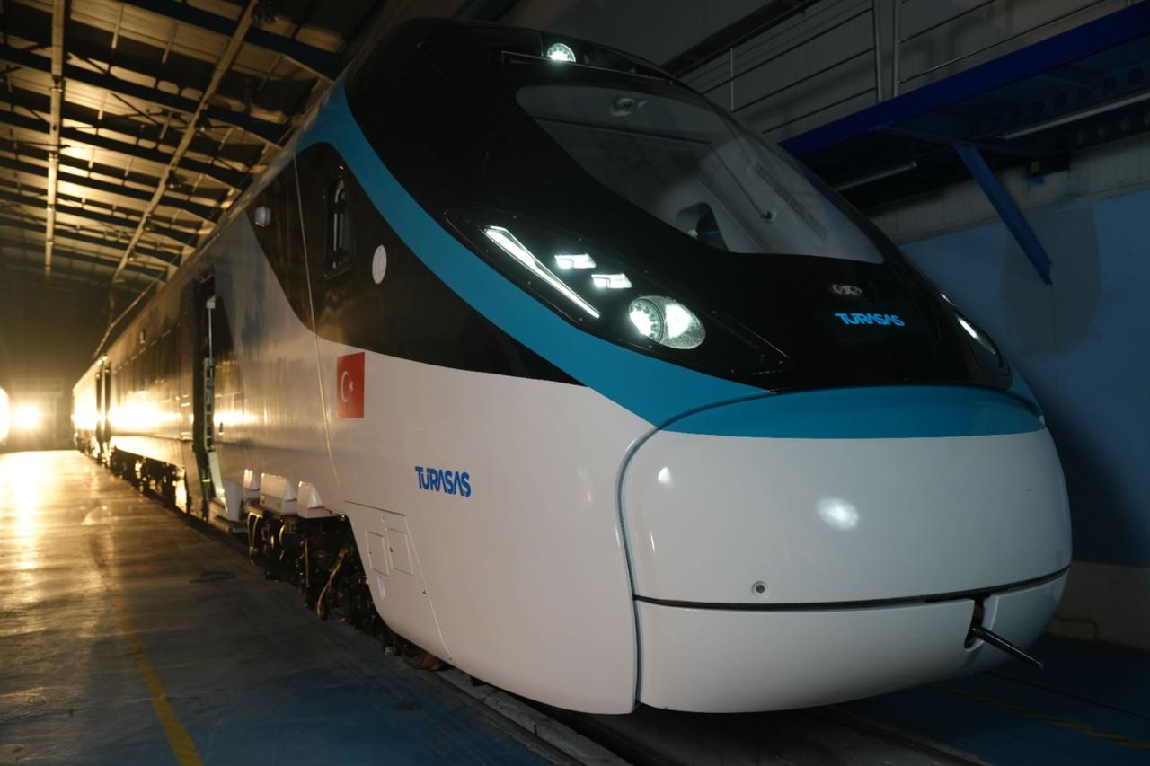 Production of the first set of Turkish national electric high-speed train has reached 90% physical progress in Ankara, Türkiye on Jan. 4, 2026. (AA Photo)