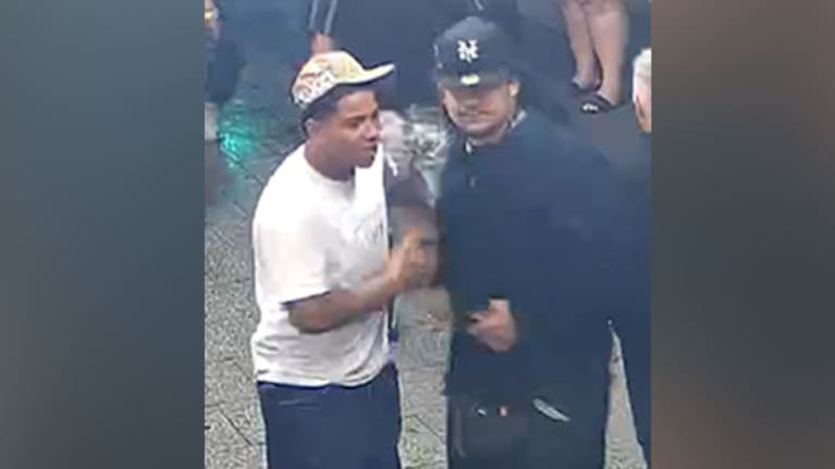 Two men sought in relation to a mass brawl. (Source: NZ Police)
