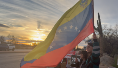 Tucson Protesters oppose Trump administration's actions in Venezuela