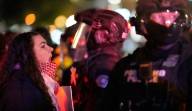 Photos show protests over the shooting of 2 people by federal immigration agents in Oregon