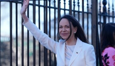 Machado says she presented her Nobel Peace Prize to Trump