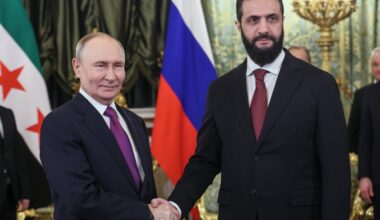 Putin hosts Syria's interim leader for talks, with Russian military bases on the agenda