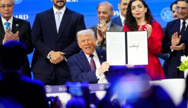 Trump unveils Board of Peace in Davos after Greenland furor