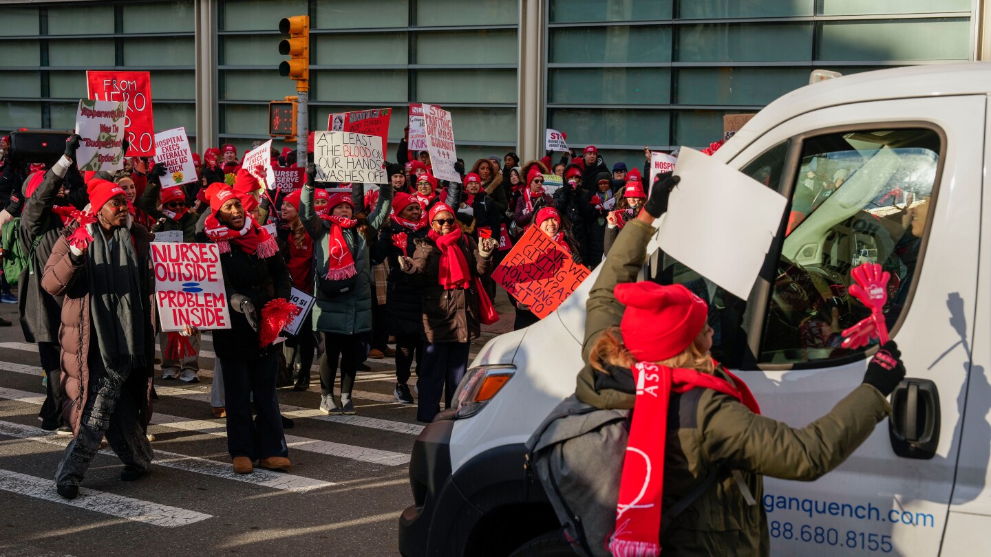 Nurses go on strike at several major New York City hospitals