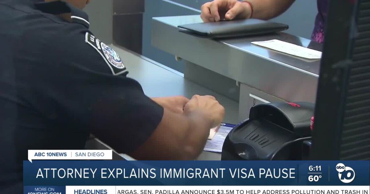 Local immigration attorney explains impact of Trump's visa processing pause