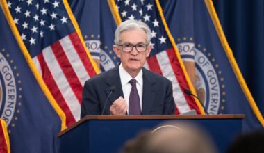 Federal Reserve Chairman Jerome Powell answers reporters' questions at an FOMC press conference.