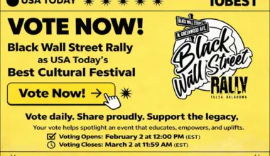 Black Wall Street Rally nominated for USA Today 10 Best award, bringing national attention to Greenwood