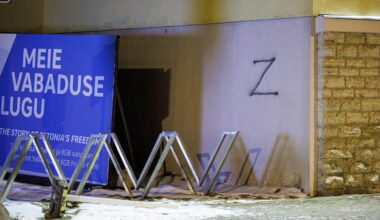 FOTOD | Kaitseliidu peastaabi hoonele soditi uusaastaööl Z-täht