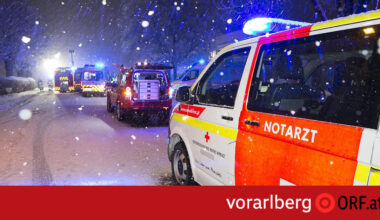 Frontalunfall: Drei Erwachsene und vier Kinder verletzt