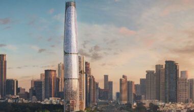 three interconnected towers by DLF transform tel aviv skyline