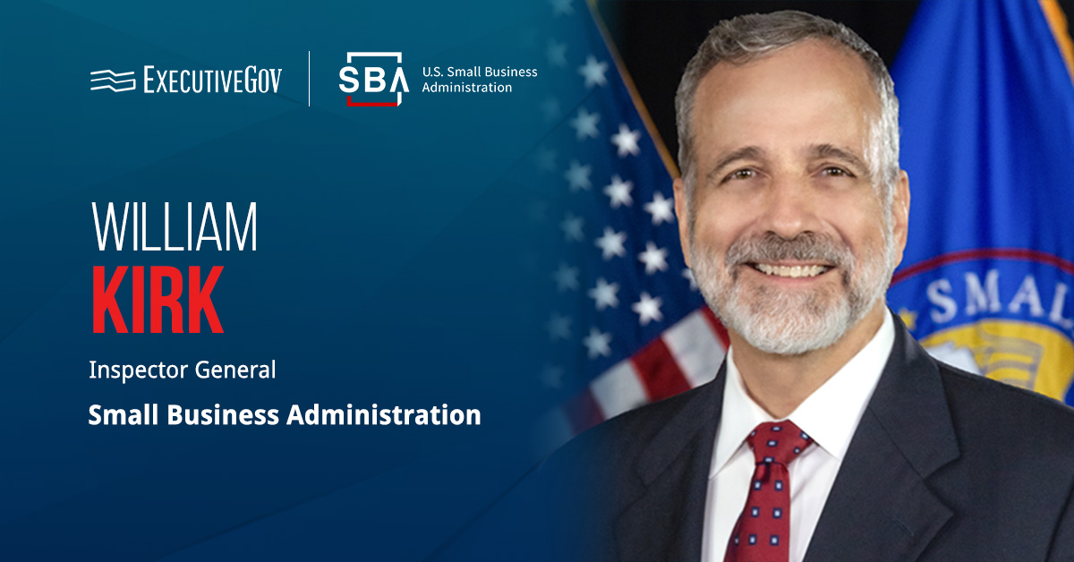 William Kirk, a Small Business Administration inspector general. Kirk was sworn in as SBA's inspector general