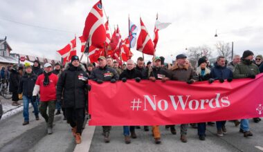 Danish veterans stage protest outside US Embassy