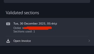 Unable to activate the 2nd ticket of 4 in my DB app