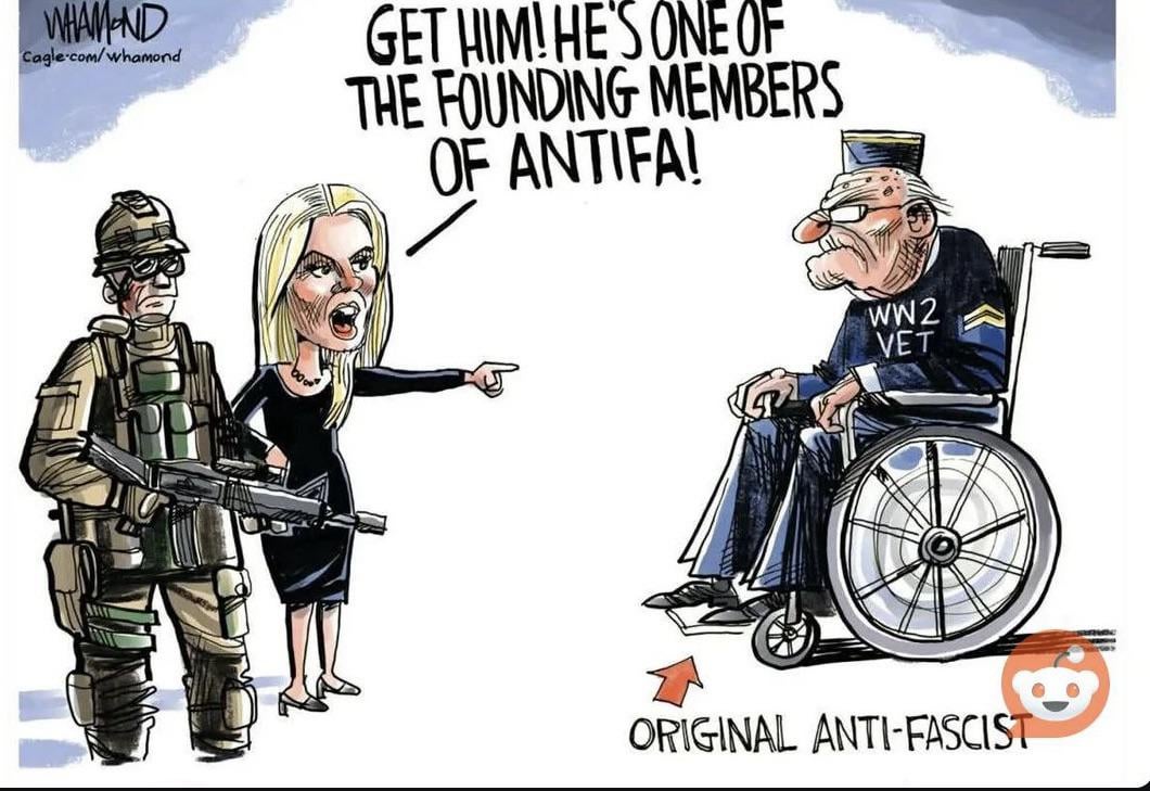 Because anti-fascism is… ah, screw it.