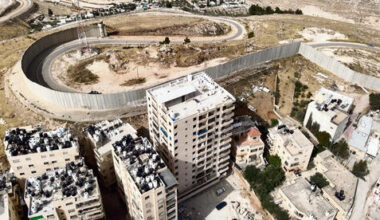 illegal Palestinian construction creating a stranglehold a