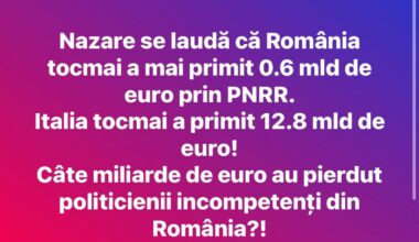 Dupa ce strigi ca vuvuzela impotriva UE acum vi si spui ca tara nu a atras suficente fonduri. Cata ipocrizie? Cat retardism? Apropo, la multi ani!