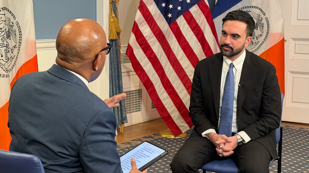 Mayor Zohran Mamdani sat with NY1 for a wide-ranging interview Wednesday. (Spectrum News NY1/Richard Agostinoni)