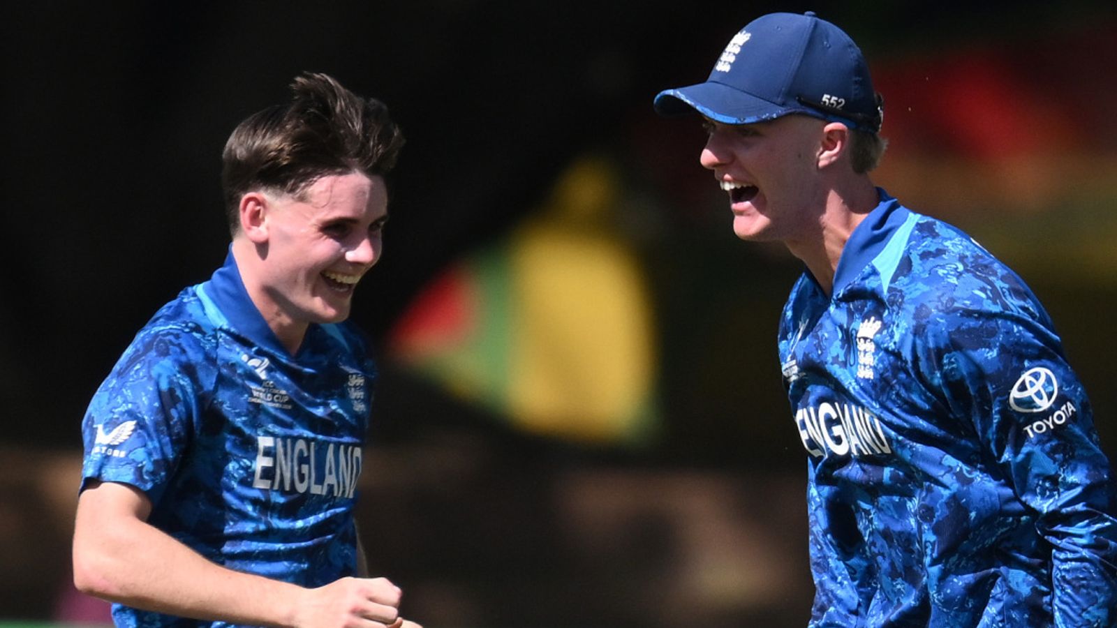 England celebrate after reaching the U19 World Cup final