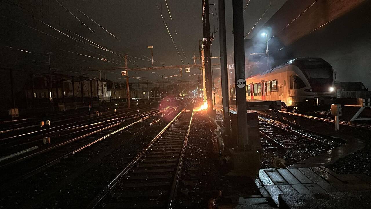 Le trafic ferroviaire restera interrompu jusqu’à mardi matin entre Genève et Lausanne