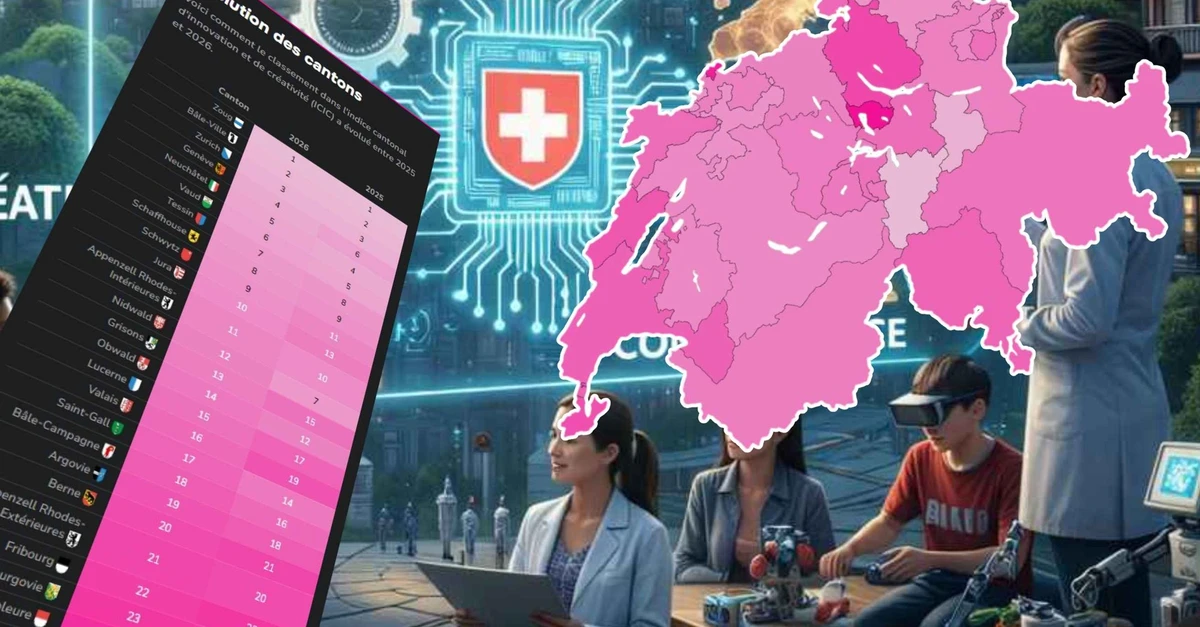 Voici les cantons les plus innovants et créatifs de Suisse