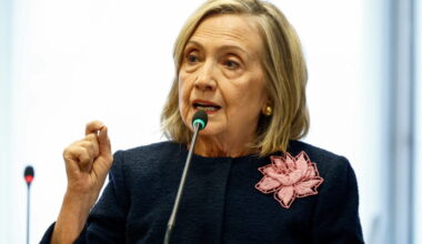 Hillary Clinton speaks during a Ploughshares event announcing Women Transforming Global Security (WTGS) initiative, in New...