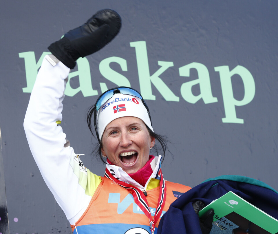 Marit Bjørgen kan henge 18 gullmedaljer fra ski-VM rundt halsen. Det gjør at hun har flest i verden.