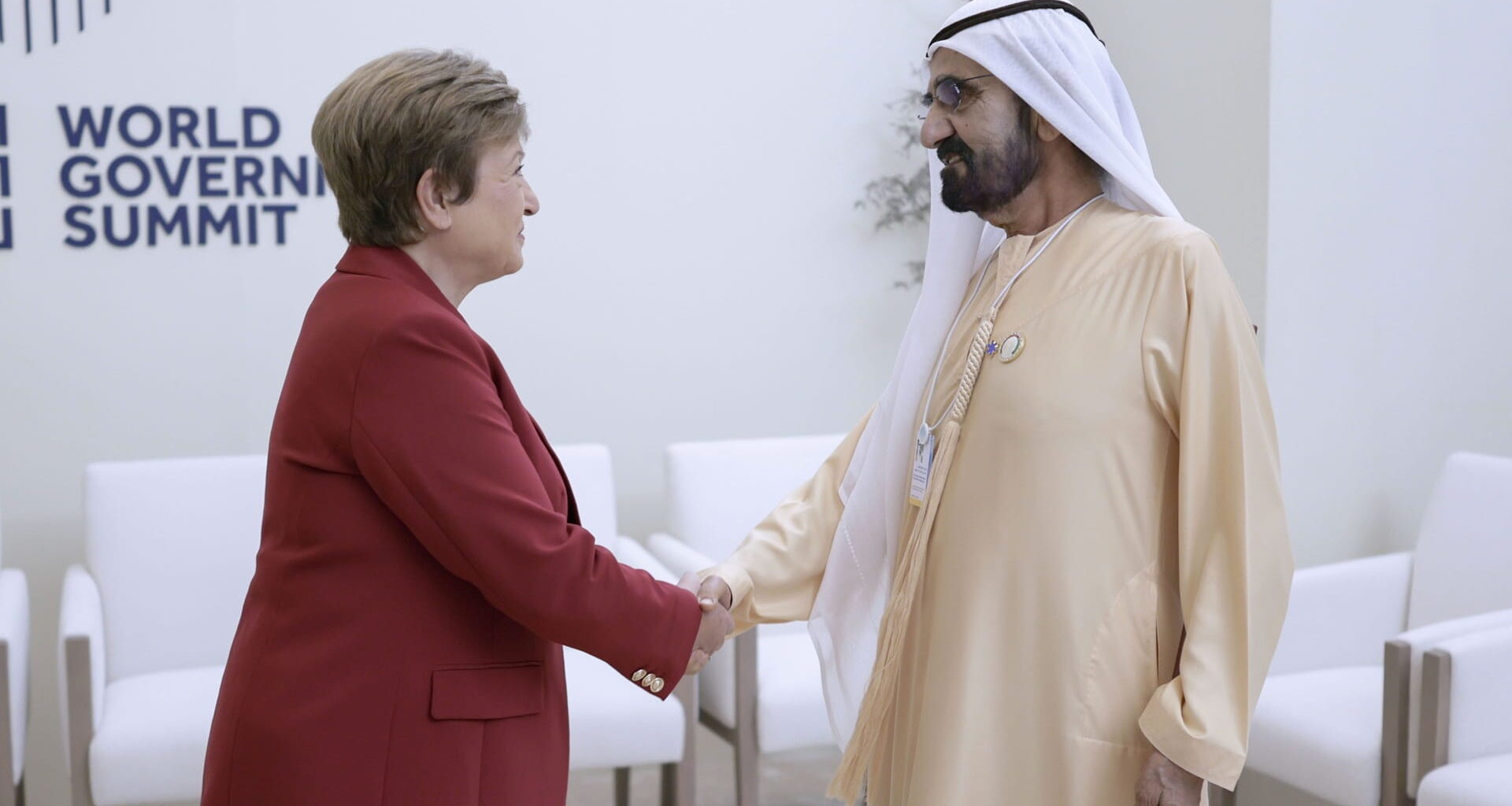 Mohammed bin Rashid, IMF Chief discuss global economic stability
